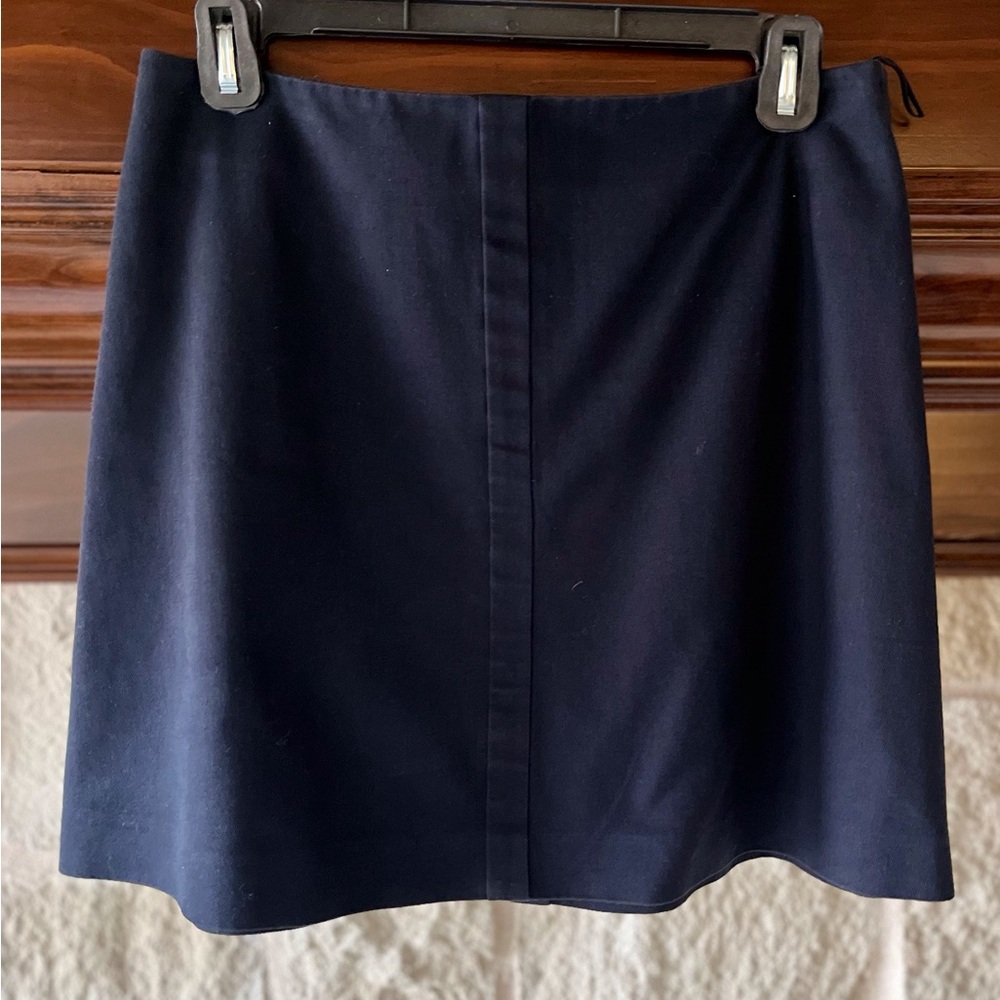 Prada Navy Twill Mini Skirt
